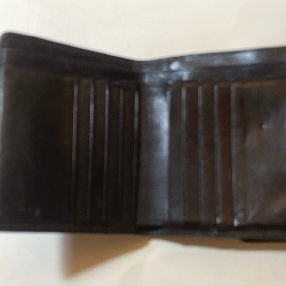 Coach Vintage  BLACK Leather Wallet w/Coin Unit Snap Closure - Picture 4 of 9